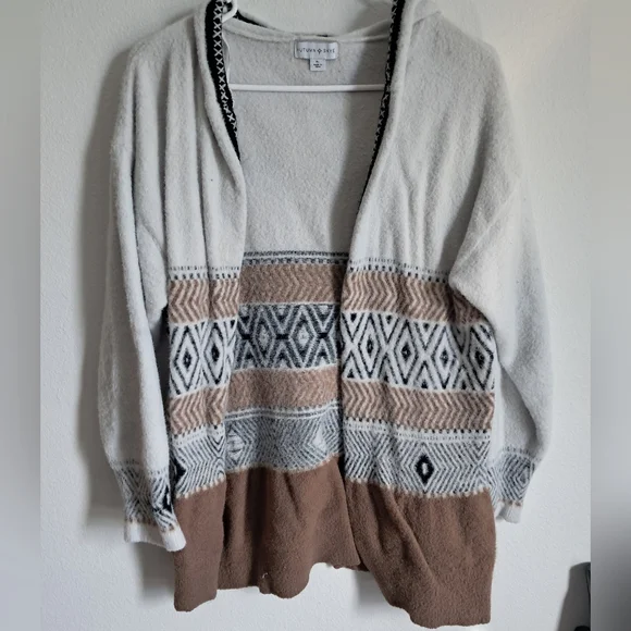 Autumn Skye Multi Color Hoodie Sweater Cardigan Size XL - Picture 1 of 10